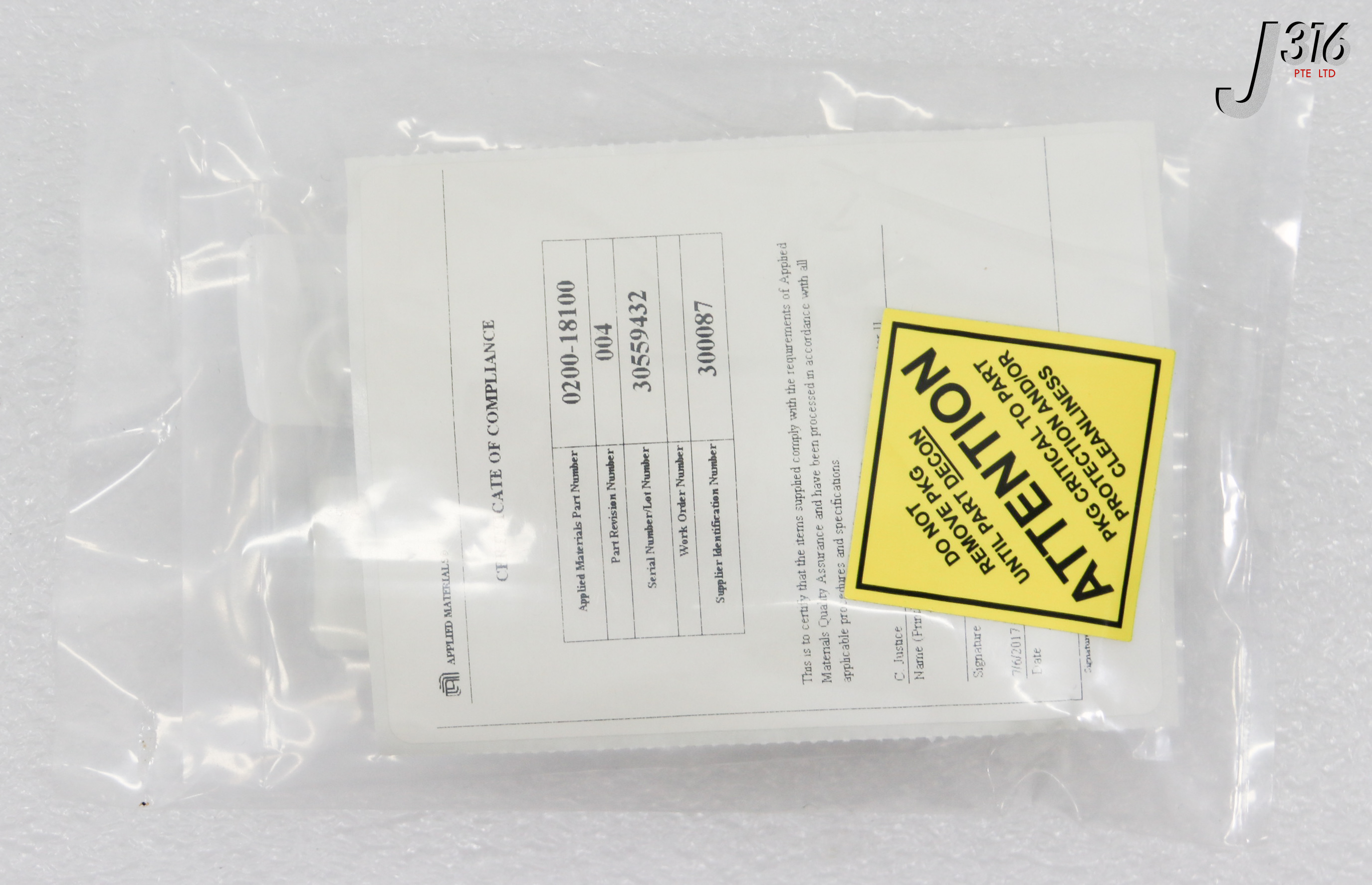 ORオーダー専用ページ 39206 APPLIED MATERIALS LIFT PIN, CERAMIC 300 MM HDPCVD (NEW) 0200